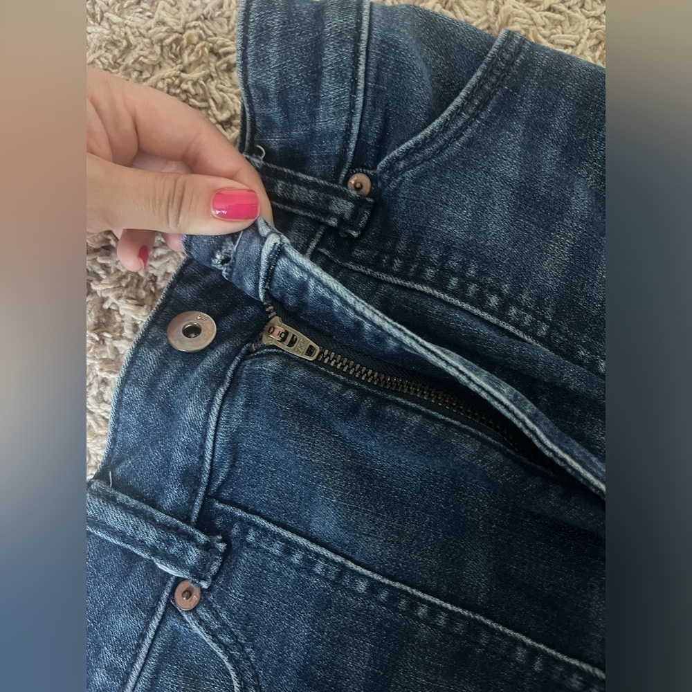 Anthropologie Pilcro High-Rise Moto Denim Leggings - Picture 14 of 16
